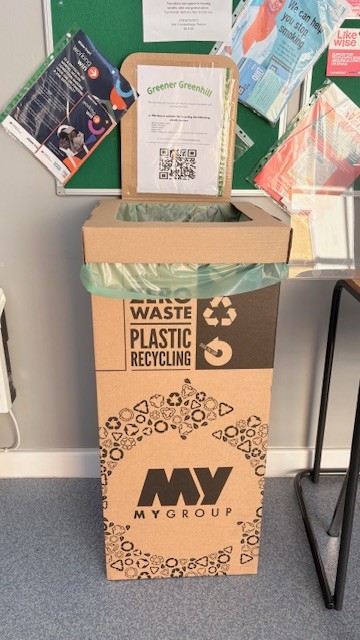 Recycling Box based in Reception Waiting Area at Jordanthorpe Site 